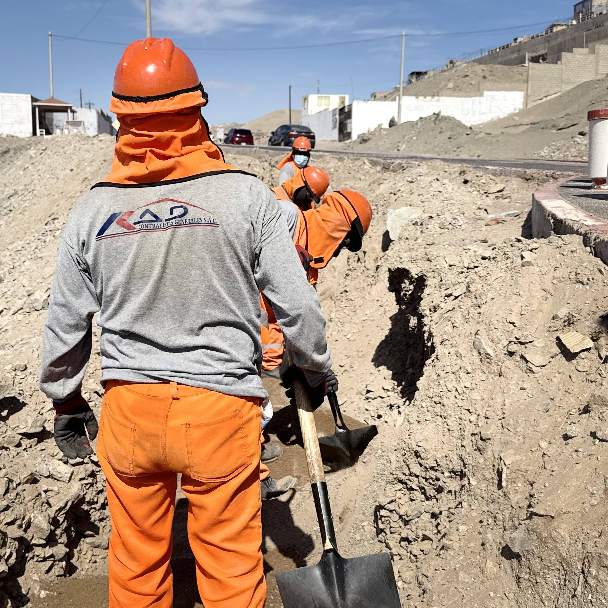Equipo técnico de KAD en obra